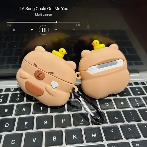 Miniatura 6 de Bonita funda diseñada con dibujos animados para AirPods 4 y AirPods de 4ª generación con cancelación activa de ruido (2024) funda protectora