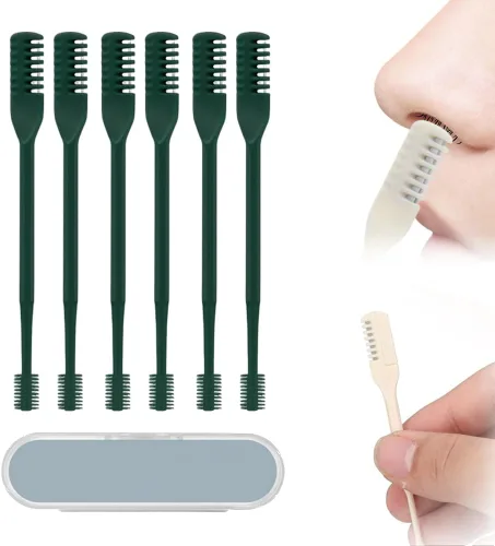 Miniatura 10 de Cortador de pelo nasal, 2026, nuevo recortador de vello de nariz para hombres y mujeres, herramienta de eliminación de vello manual portátil Beige
