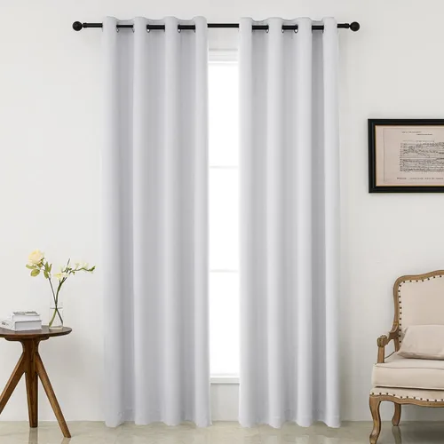 Miniatura 44 de Pickluc Cortinas Opacas Azul Marino para Sala de Estar, Cortinas Bloqueadoras de Luz con Ojales, Aislamiento Térmico, Reducción de Ruido, 52 Azul