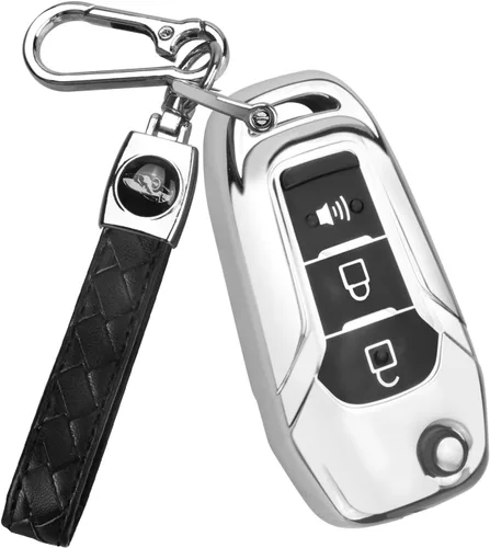 Miniatura 19 de QBUC Funda para llavero Ford, Protector de Carcasa de Llave TPU Compatible con Ford F150 F250 2015 2016 2017 2018 2019, Focus 3 Escort Kuga Everest