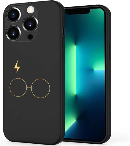 Miniatura 9 de Unov Funda diseñada para iPhone 13, funda negra con [patrón antideslizante en relieve], protección delgada a prueba de golpes [TPU antiarañazos]