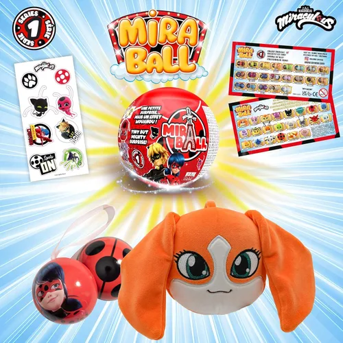 Miniatura 2 de Miraculous Ladybug MiraBall, sorpresa de 3 en 1, paquete de 3, caja sorpresa de juguetes para niños - Personajes coleccionables de programas