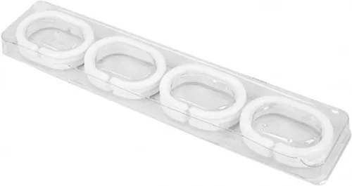 Miniatura 4 de Cortina de ducha de tela impermeable con diseño de margaritas blancas y flores blancas para baño, decoración bohemia de baño con 12 ganchos
