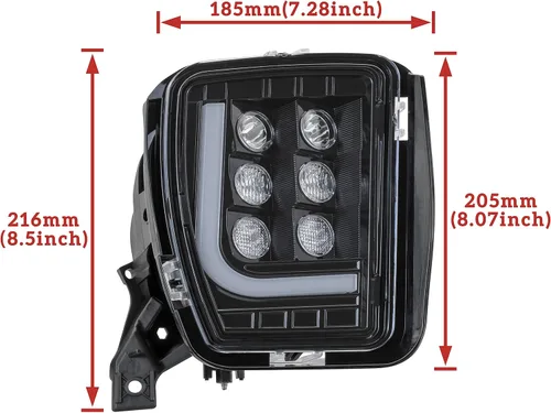 Miniatura 7 de Luces antiniebla LED con luces de circulación diurna para Dodge Ram 1500 2013-2018, montaje de lámparas antiniebla Plug & Play para camioneta