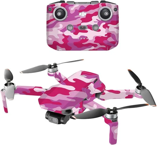 Miniatura 12 de MightySkins Compatible con DJI Mini 2 Dron portátil – Camuflaje rojo Funda protectora de vinilo duradera y única Fácil de aplicar, quitar