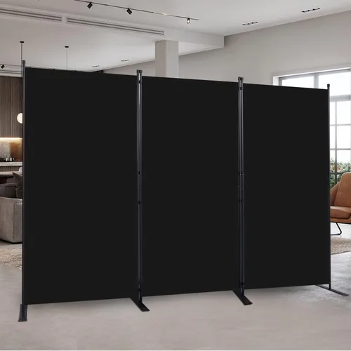 Miniatura 20 de Divisor de habitación portátil de 6 pies y pantallas de privacidad plegables, divisor de tela de 102 pulgadas de ancho para separación
