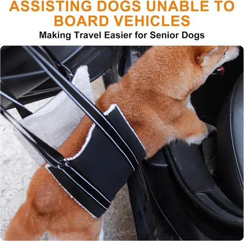 Miniatura 6 de Arnés de elevación ajustable para perro, arnés portátil para patas traseras para perros mayores, lesionados, discapacitados después de una cirugía