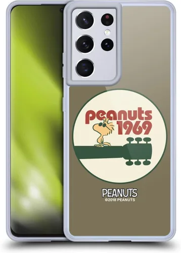 Miniatura 28 de Head Case Designs Funda de gel Woodstock 50th con licencia oficial de Peanuts Snoopy Guitar 1969 [protección de grado militar] compatible