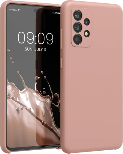 Miniatura 37 de kwmobile Funda compatible con Samsung Galaxy A32 5G - Funda de silicona TPU con acabado suave - Rosa impresionante