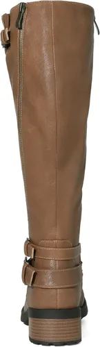 Miniatura 4 de DREAM PAIRS Botas de equitación hasta la rodilla para mujer de pantorrilla ancha