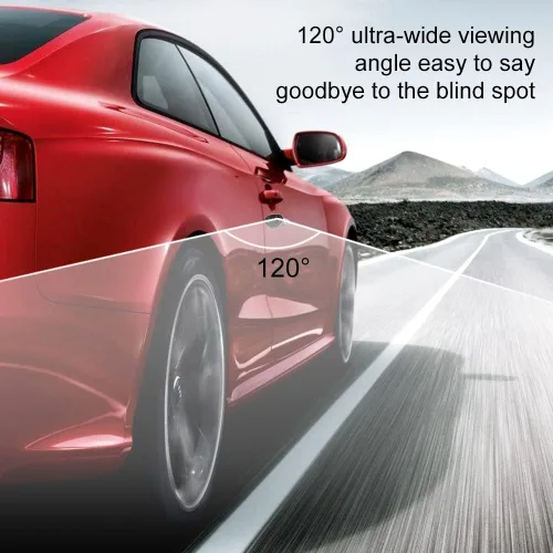 Miniatura 5 de CVBS Signals Cámara de punto ciego Cámara de visión lateral del coche IP68 impermeable 120 grados gran angular vista lateral espejo kit gris oscuro
