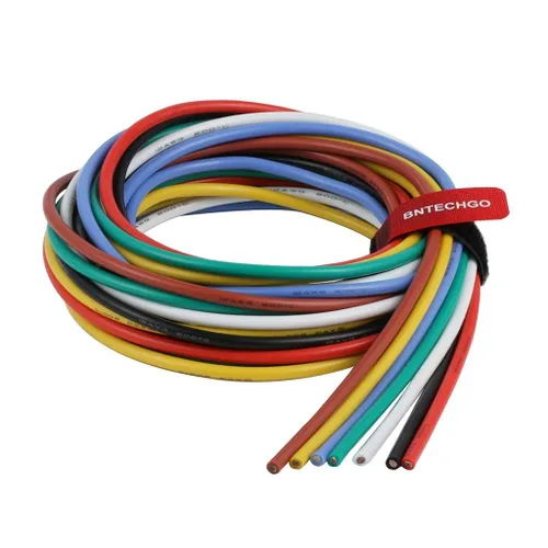 Miniatura 12 de BNTECHGO Cable de silicona calibre 12, 10 pies rojo y 10 pies negro, cable flexible de cobre estañado trenzado 12 AWG Alambre de silicona rojo