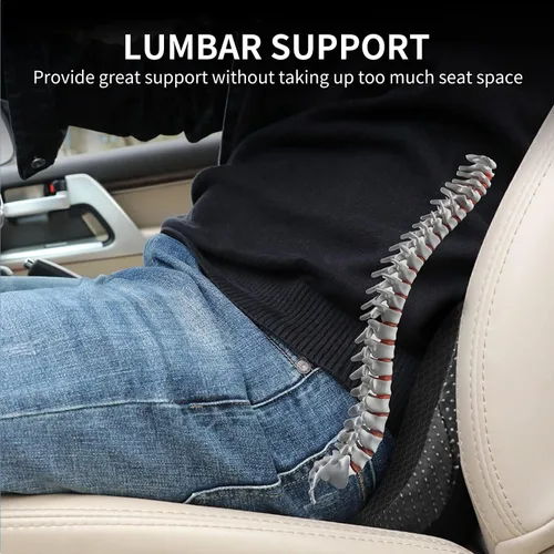 Miniatura 4 de Cojín de asiento de automóvil, almohadilla de asiento de espuma viscoelástica para ciática y alivio del dolor de espalda baja, cojín de asiento