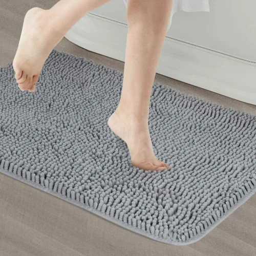 Miniatura 31 de Alfombras de baño Secura, 47 x 28 pulgadas, extra suaves y gruesas, alfombra de baño absorbente de agua, lavable a máquina, alfombras de baño Azul