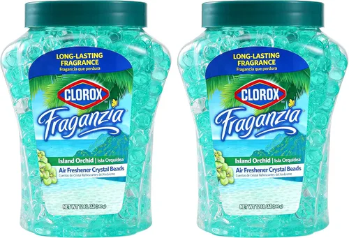 Miniatura 28 de Clorox Fraganzia Crystal Beads Ambientador con aroma hawaiano de escape, desodorante de habitación de larga duración, cuentas de gel eliminador