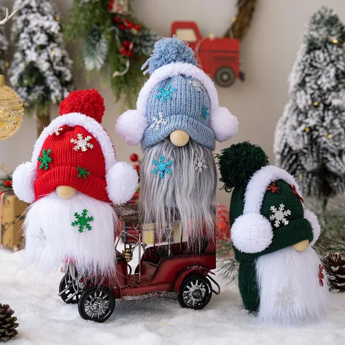 Miniatura 3 de Decoraciones de Navidad de gnomo, figura sueca de Tomte, gnomos de casa de campo, gnomos de Navidad escandinavos, adornos de felpa para invierno