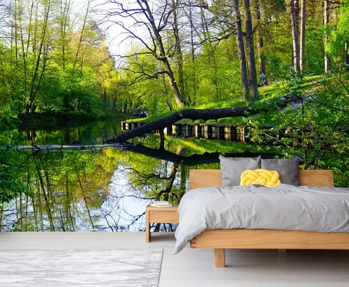 Miniatura 13 de FLFK Murales de Pared Despegables y Adhesivos de Paisaje de Cascada 78.7"x59" - Papel Tapiz Autoadhesivo Pintura Adhesivo Grande XXL Póster