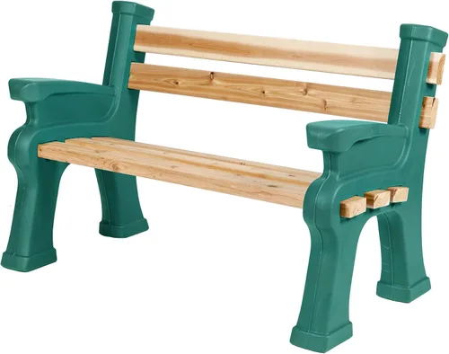 Miniatura 12 de RTS Home Accents Extremos de banco de longitud personalizada ligeros para interiores o exteriores con respaldo y reposabrazos