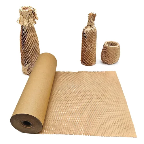 Miniatura 8 de Papel de embalaje de panal de abeja, papel de embalaje de 15 x 131 pies, alternativa alternativa para envoltura de amortiguación de burbujas