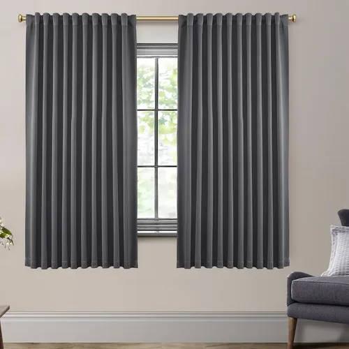 Miniatura 32 de SHINELAND Cortinas opacas cortas para ventanas de dormitorio, cortinas de baño, 45 pulgadas de largo