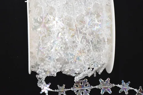 Miniatura 8 de KAOYOO - Cadena de cuentas de cristal transparente de 10 m para bricolaje, decoración de boda y fiesta (colorida)