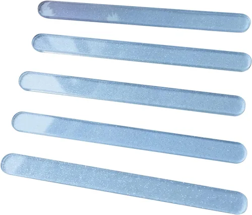 Miniatura 7 de 30 palitos de acrílico reutilizables para tartas, palitos de paleta de espejo para recuerdos de fiesta (purpurina dorada)