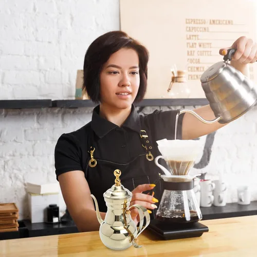 Miniatura 9 de Zerodeko Cafetera árabe Agua Verter sobre tetera Hervidor de té Hervidor de té Cafetera Infusor Tetera Cafetera Café Cafetera Italiana Mantequilla