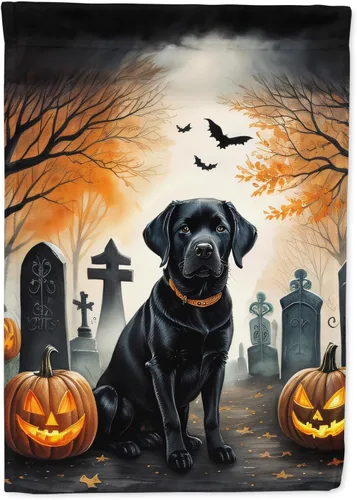 Miniatura 15 de Caroline's Treasures DAC2011GF - Bandera decorativa para jardín de Halloween con diseño de beagle para jardín, jardín, jardín, jardín, multicolor