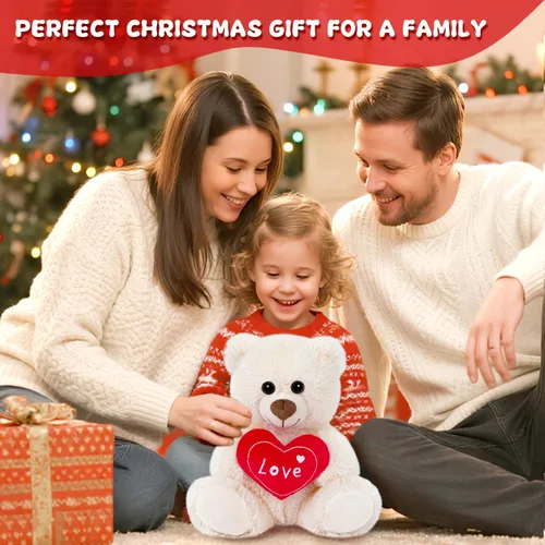 Miniatura 3 de Regalos para el día de la madre, oso pequeño y pequeño, animales de peluche lindos con texto en inglés "I Love You", juguete de peluche suave