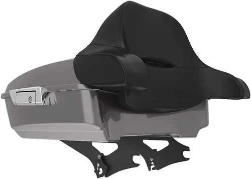Miniatura 327 de King Tour Pack para Harley Alpine Green, cierre de paquete turístico, portaequipajes superior, soporte de montaje negro, placa de metal para Harley