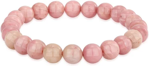 Miniatura 54 de Crystal Vibe Pulseras de cuentas de 0.315 in para mujeres y hombres, pulseras de cristal con piedras preciosas naturales, tamaño elástico ajustable