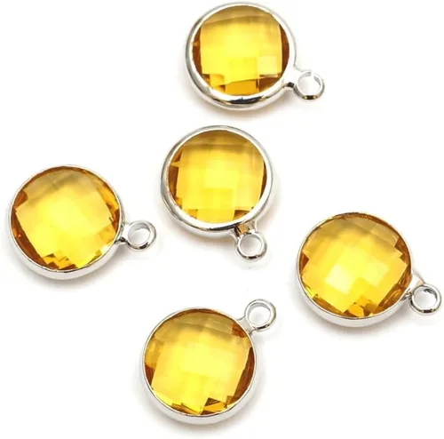 Miniatura 13 de Adabele Colgante de piedra natal de plata de grado A, 0.236 in, pequeño, 0.315 in y 0.394 in para aretes personalizados, pulseras, collares