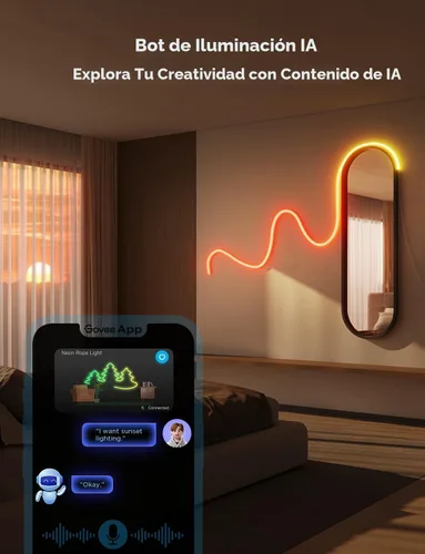 Miniatura 3 de Govee RGBIC Luces de Neón, Luz de Cuerda de Neón LED Inteligente 2 Funciona con Matter, Alexa, Google Assistant, Luces de Tira de Neón DIY