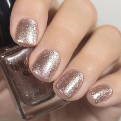 Miniatura 6 de Whats Up Nails - Esmalte de uñas de color cromado, barniz cromado de oro rosa, fabricado en Estados Unidos, 21 libre de crueldad, limpieza vegana