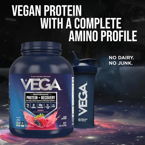 Miniatura 11 de Vega Sport proteina en polvo gusto moca (45 porciones, 67.9 onzas) - Polvo de proteína vegana a base de plantas, BCAA, aminoácidos