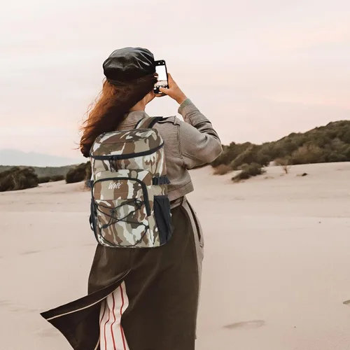 Miniatura 7 de WOLT Mochila enfriadora, 24 latas aisladas, a prueba de fugas, ligera y suave, enfriador de camping, enfriador de playa de gran capacidad, mochila