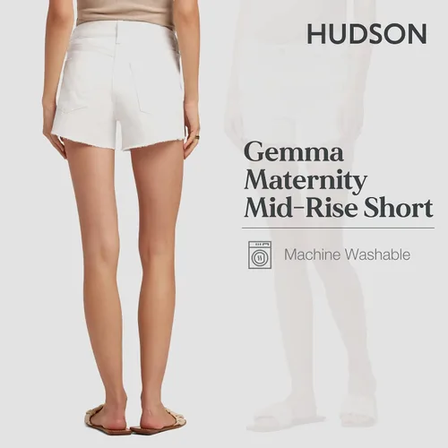 Miniatura 4 de HUDSON Women's Gemma Maternity, Cut Off Jean Short