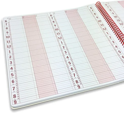 Miniatura 8 de Agenda en cuaderno, libro de citas – Agenda grande sin fecha de 2025 de 5" x 13.5", agenda diaria y por hora – Organizador en cuaderno espiral