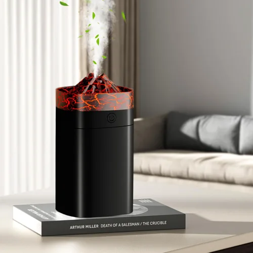 Minihumidificador portátil, humidificador pequeño de 400 ml con gran rociado de 2 modos, humidificadores de escritorio personal USB para el hogar,