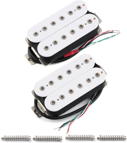 Miniatura 9 de FLEOR Pastilla de Puente Pickup de Cerámica de Doble Bobina Humbucker para Pastillas de Guitarra Eléctrica Pickup-Negro