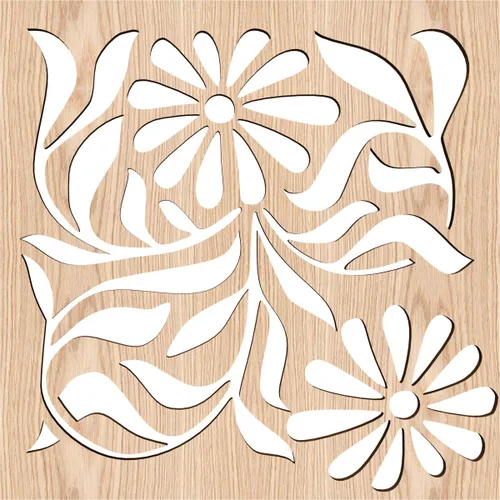 Miniatura 2 de Barryton - Paneles decorativos de madera con calado, extra pequeños, 7 3/8 pulgadas de ancho x 7 3/8 pulgadas de alto x 1/4 pulgadas de alto, roble