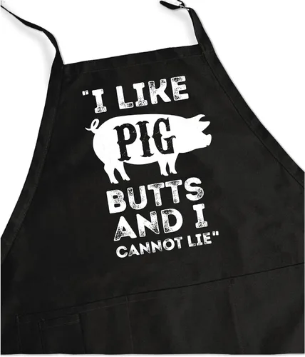 Miniatura 2 de ApronMen - Funny Apron For Men - BBQ Gifts for Men & Unique Gifts for Fathers - Mens Aprons for Grilling Me gustan las colillas de cerdo