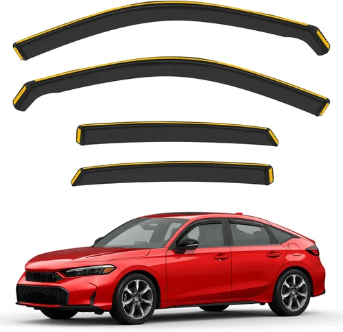 Miniatura 10 de Deflectores de lluvia inastillables en canal para Toyota RAV4 2013-2018, deflectores de ventana con clip, viseras de ventilación, protectores