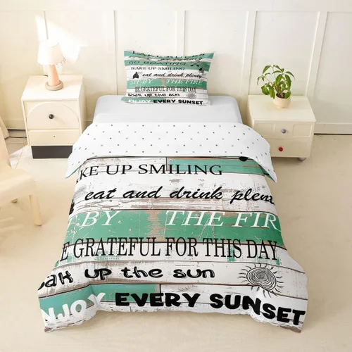 Miniatura 16 de Erosebridal Funda de edredón de ancla náutica, juego de ropa de cama con brújula oceánica, tamaño individual para niños, adolescentes, adultos