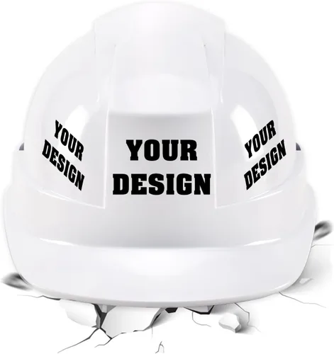 Casco de seguridad para el trabajo al aire libre con logotipo personalizado (blanco)) blanco (standard-White)