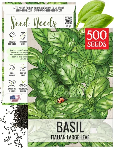 Miniatura 43 de Seed Needs Semillas de albahaca para plantar hierbas de albahaca tailandesa, sin OMG y semillas de hierbas sin tratar para cultivar un jardín