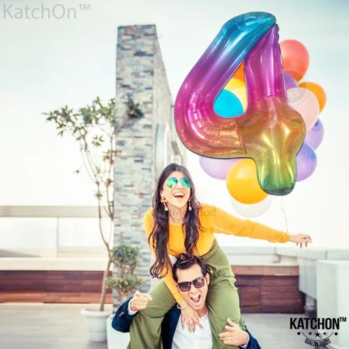 Miniatura 122 de KatchOn, Globo grande azul número 2 de 40 pulgadas Decoraciones de cumpleaños de Baby Shark para niño de 2 años Globo azul número 2 Globo