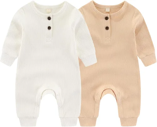 Miniatura 37 de ZAV Mono de manga larga unisex para bebé, niño y niña, 2