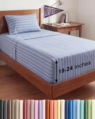Miniatura 48 de Sábanas King divididas con bolsillos extra profundos, sábanas transpirables y refrescantes de 5 piezas, sábanas de lujo para hotel, suaves, sin 22
