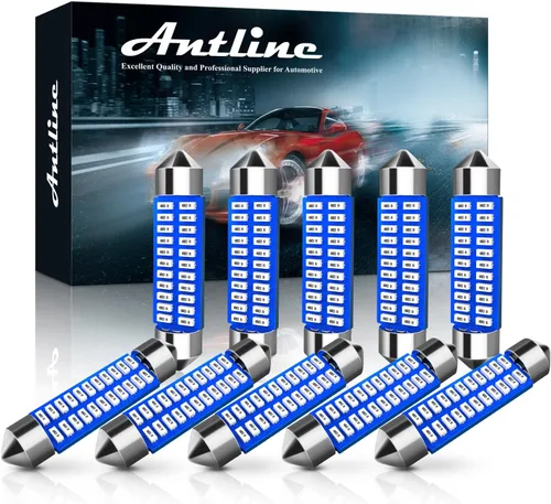 Miniatura 13 de Antline 6614 6641 6612F 6615 F30-WHP TS-14V1CP Bombilla LED de 1.142 in 1.14 pulgadas, amarillo ámbar, superbrillante, Canbus, libre de errores, 12